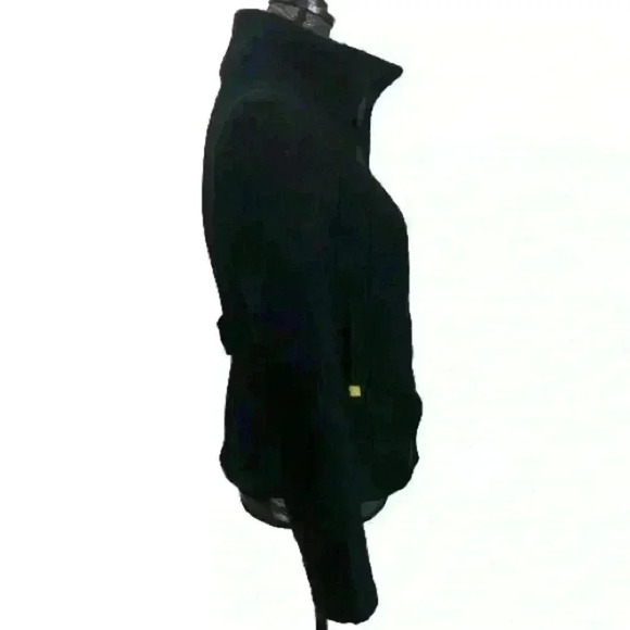 SOIA & KYO ELBOW PADS BLACK TWEED JACKET BLAZER SIZE S - Picture 4 of 10